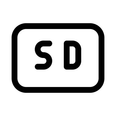 izole arka plan, vektör simgesi tasarım SD video