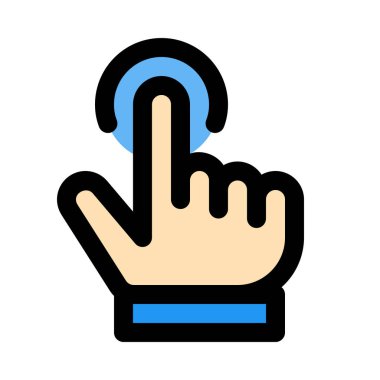 Tek musluk üstünde perde, renkli vektör simgesi