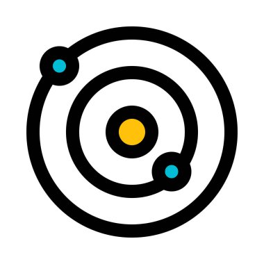 Güneş sistemi keşif, vektör simgesi tasarım