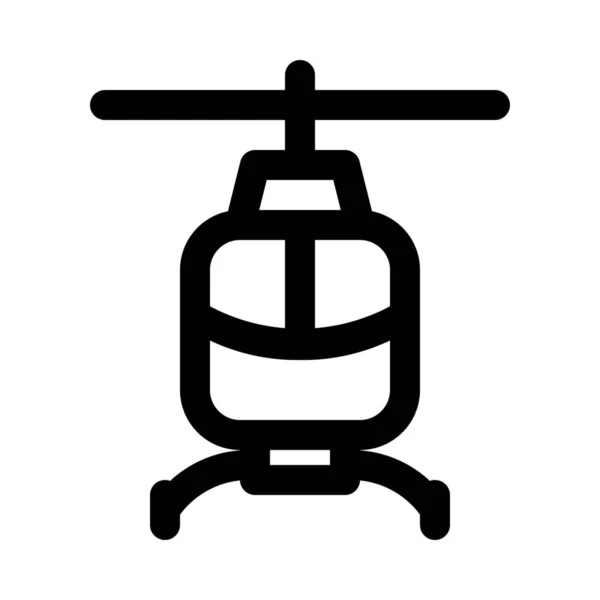 Vrtulníku Letadla Typ Ikony Vektorové Ilustrace — Stockový vektor