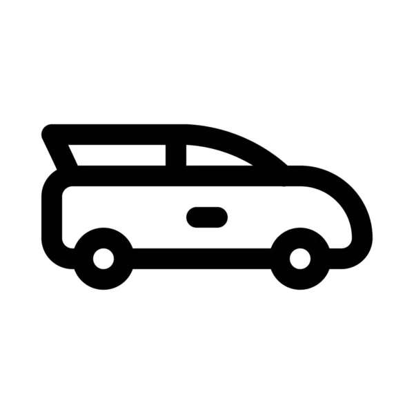 Icono Minivan Ilustración Vectorial — Vector de stock