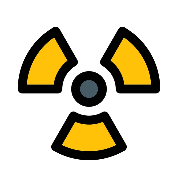 Nükleer Radyoaktif Radyasyon Vektör Simgesi Tasarım — Stok Vektör