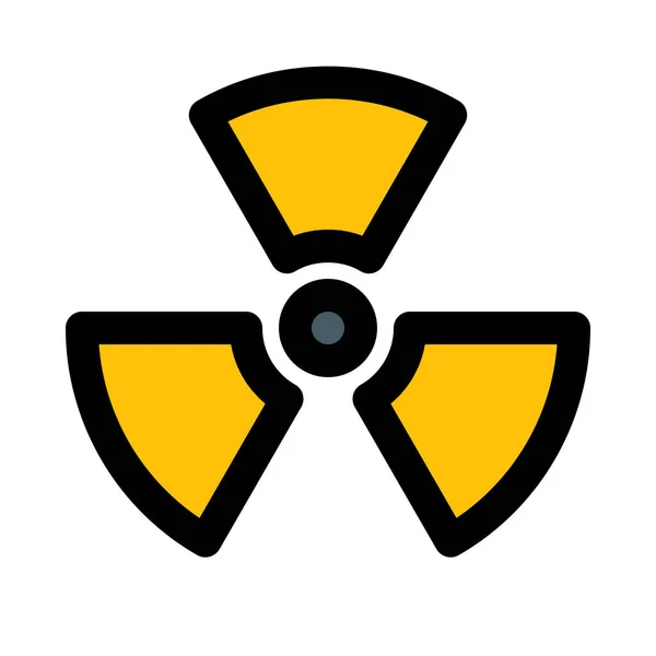 Radioactieve Straling Symbool Vector Pictogram Ontwerp — Stockvector