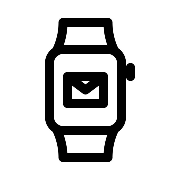 Smartwatch Web Ikony Designu Vektorové Ilustrace — Stockový vektor
