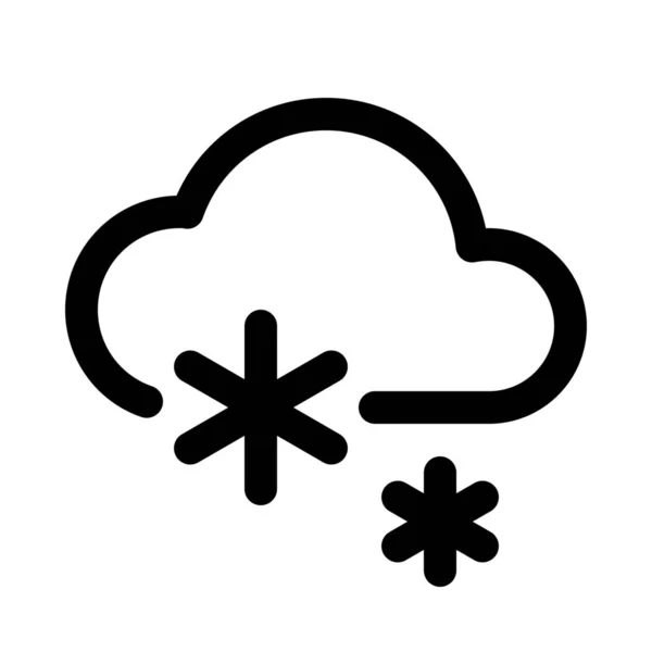 Illustration Vectorielle Icône Ligne Météo — Image vectorielle