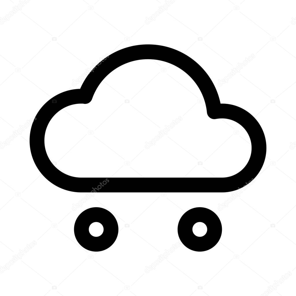Vector illustration of weather line icon 