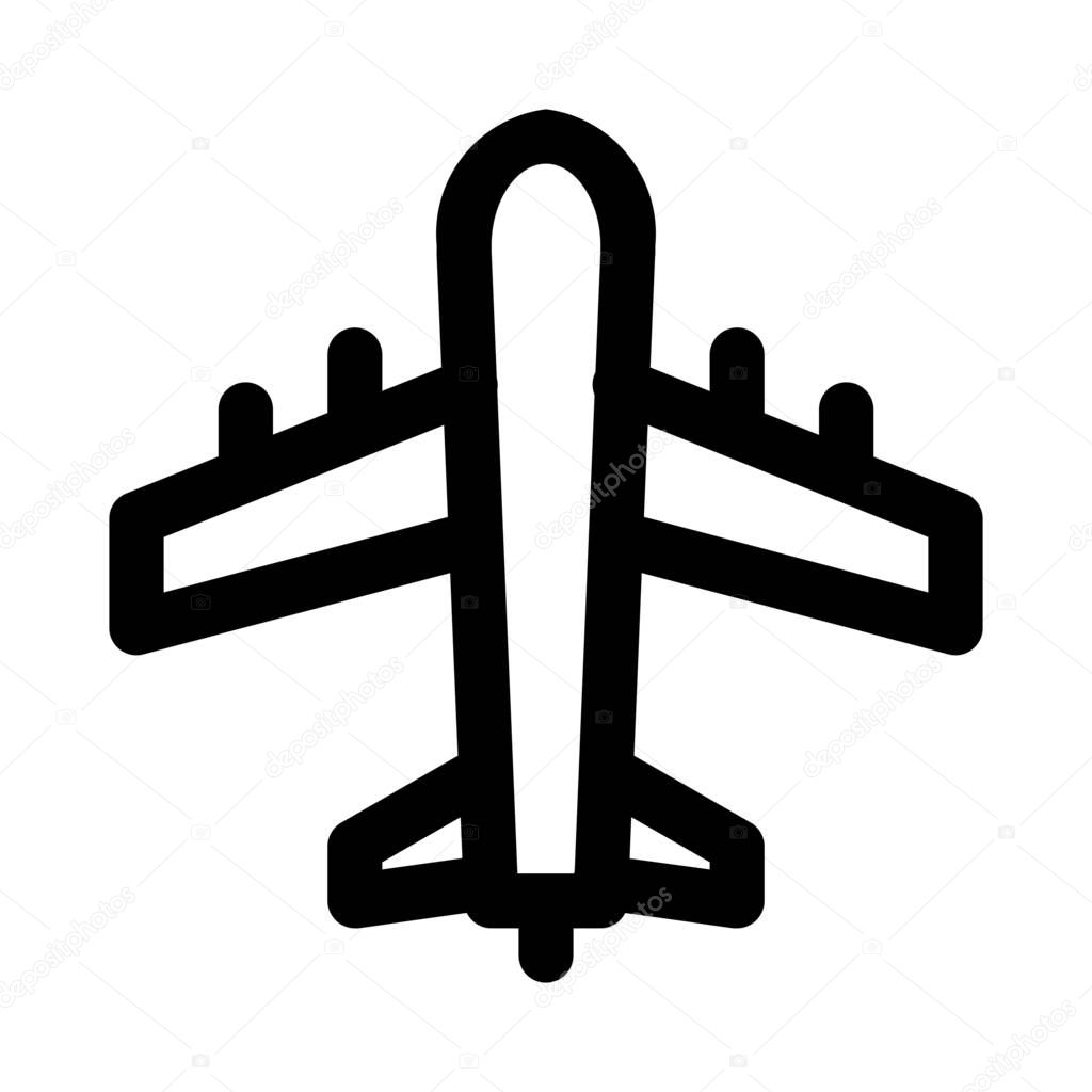 Plane icon, vector illustration