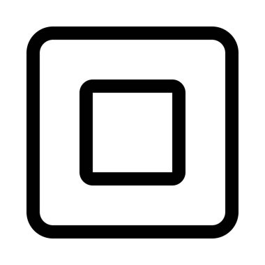 izole arka planda, vektör simgesi tasarım durdur düğmesi