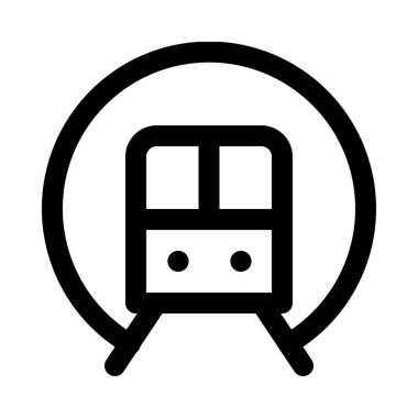 Metro simgesi, vektör illüstrasyonu