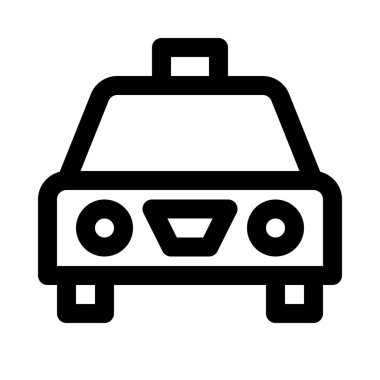 Taksi kutsal kişilerin resmi, vektör çizim