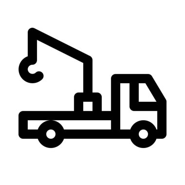 Çekici izole arka plan üzerinde