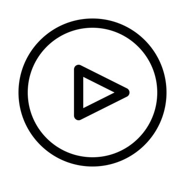 video oynatımını sembolü izole arka plan, vektör simgesi tasarım