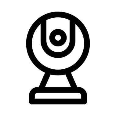izole arka plan, vektör simgesi tasarım Web Kamerası