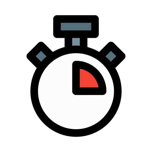 Stopwatch Timerfunctie Kleurrijke Vectorillustratie — Stockvector