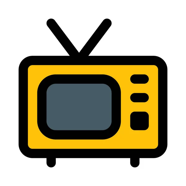 Vintage Television Set Vector Icon Design — Stock Vector