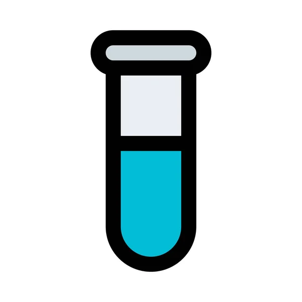 Tubo Teste Com Química Design Ícone Vetorial — Vetor de Stock