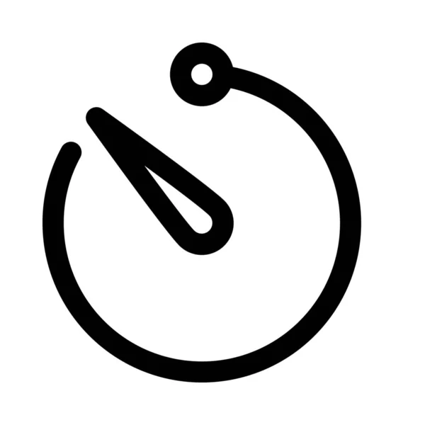 Simbolo Icona Web Del Tempo Illustrazione Vettoriale Colorata — Vettoriale Stock