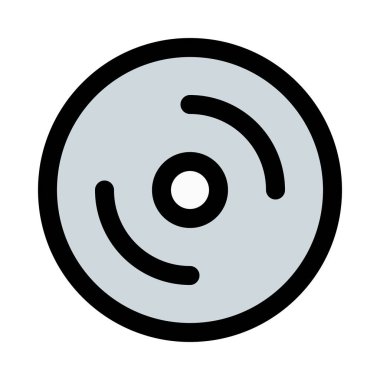 Kompakt disk depolama, renkli vektör çizim