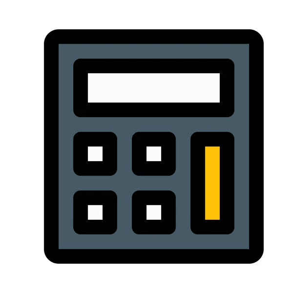 Calculadora Electrónica Para Contabilidad Ilustración Vectorial Colorida — Vector de stock