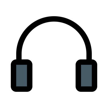 Kablosuz müzik kulaklık, renkli vektör çizim