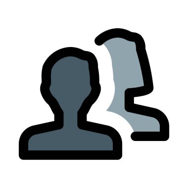 Adam kurşun kadın, renkli vektör çizim