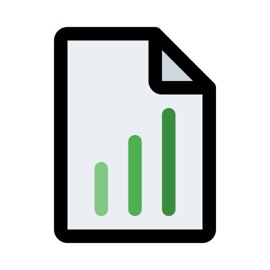 Faaliyet kar raporu, renkli vektör çizim