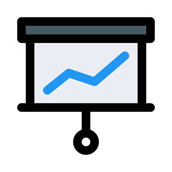 Prezentace Statistikami Barevné Vektorové Ilustrace — Stockový vektor