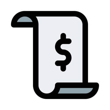 Nakit fatura fatura, renkli vektör çizim