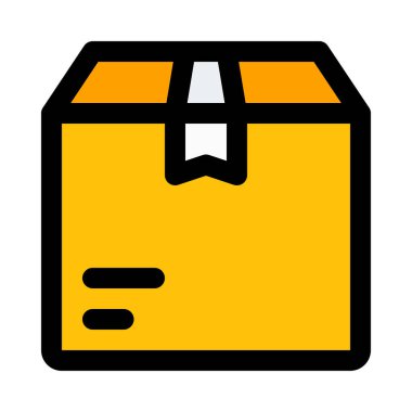 Teslim web simgesi, renkli vektör çizim