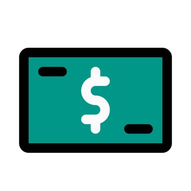 USD dolar, renkli vektör çizim