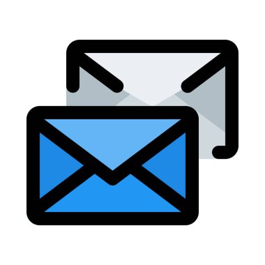 Okunmamış mesajınız, renkli vektör çizim