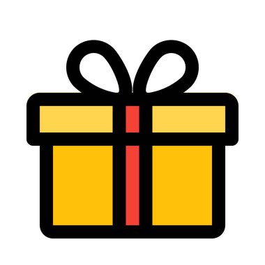 hediye kutusu düğüm, vektör simgesi tasarım