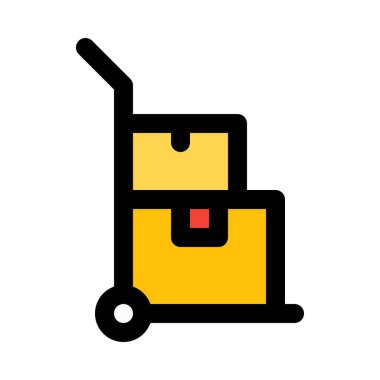 Paket, renkli vektör çizim gemi hazır