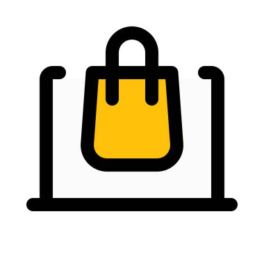 Online alışveriş kavramı, vektör simgesi tasarım