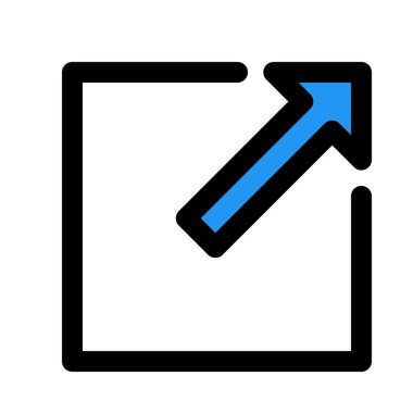 Pencere ok, renkli vektör çizim en üst düzeye çıkarmak