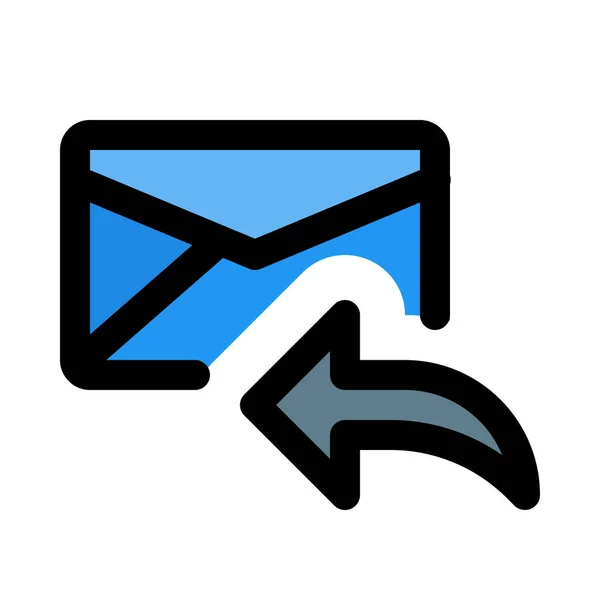 Resposta Mensagem Mail Ilustração Vetorial Colorido — Vetor de Stock