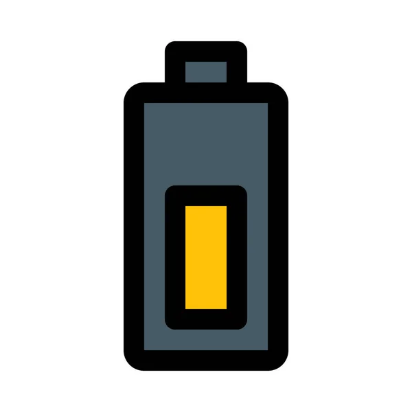 Niveau Batterie Moyen Conception Icône Vectorielle — Image vectorielle