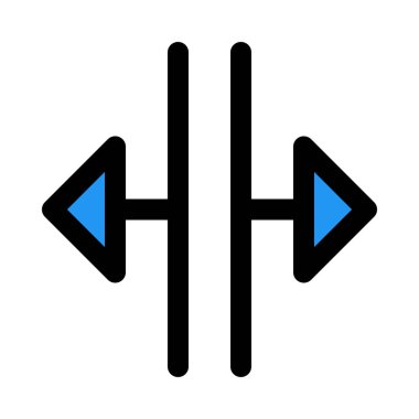 Açık split okları, renkli vektör çizim