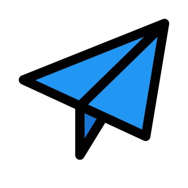 Kağıt Uçak, renkli vektör çizim teslim