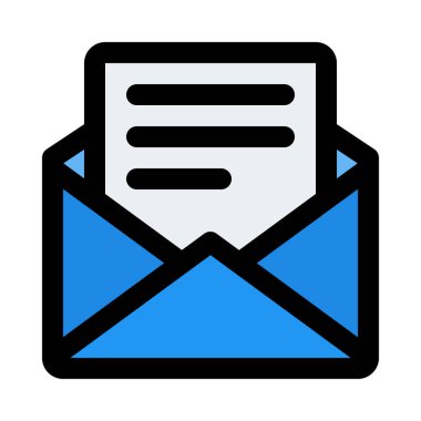 İleti belgeyi oku, renkli vektör çizim