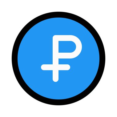 Rus Rublesi Döviz Alım, renkli vektör çizim