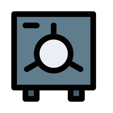 Banka kasa, renkli vektör çizim