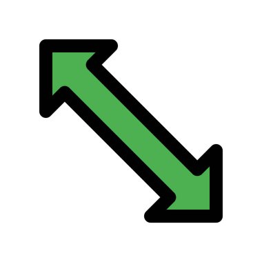 Yukarı okları, renkli vektör çizim ölçeği