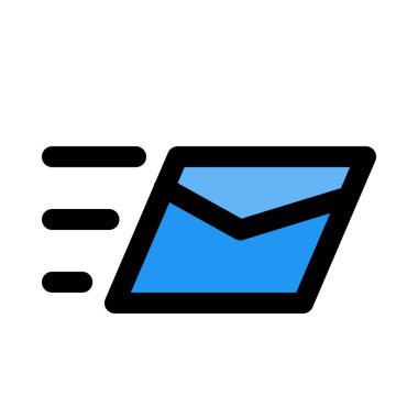 Posta teslimi, renkli vektör çizim hızlı