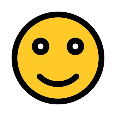 Smiley ifade emoji, renkli vektör çizim