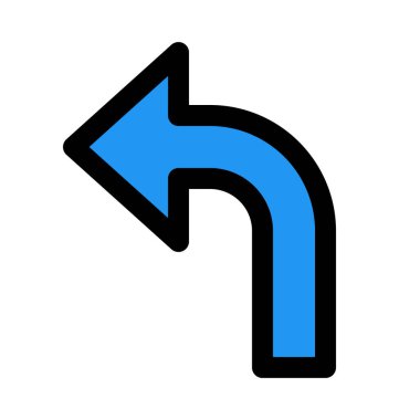 Sol ok, renkli vektör çizim açmak