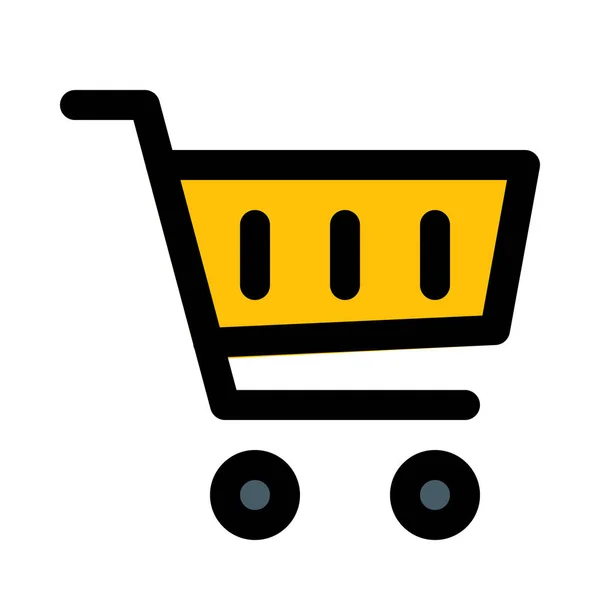 Checkout Shopping Cart Vector Icon Design — Stock Vector