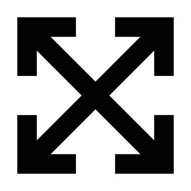 tam ekran okları simge tasarlamak vektör çizim