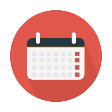 takvim tatil simgesini, basit vektör çizim