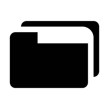 Seçili klasör simgesini, basit vektör çizim Arşiv